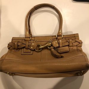 Coach tan handbag